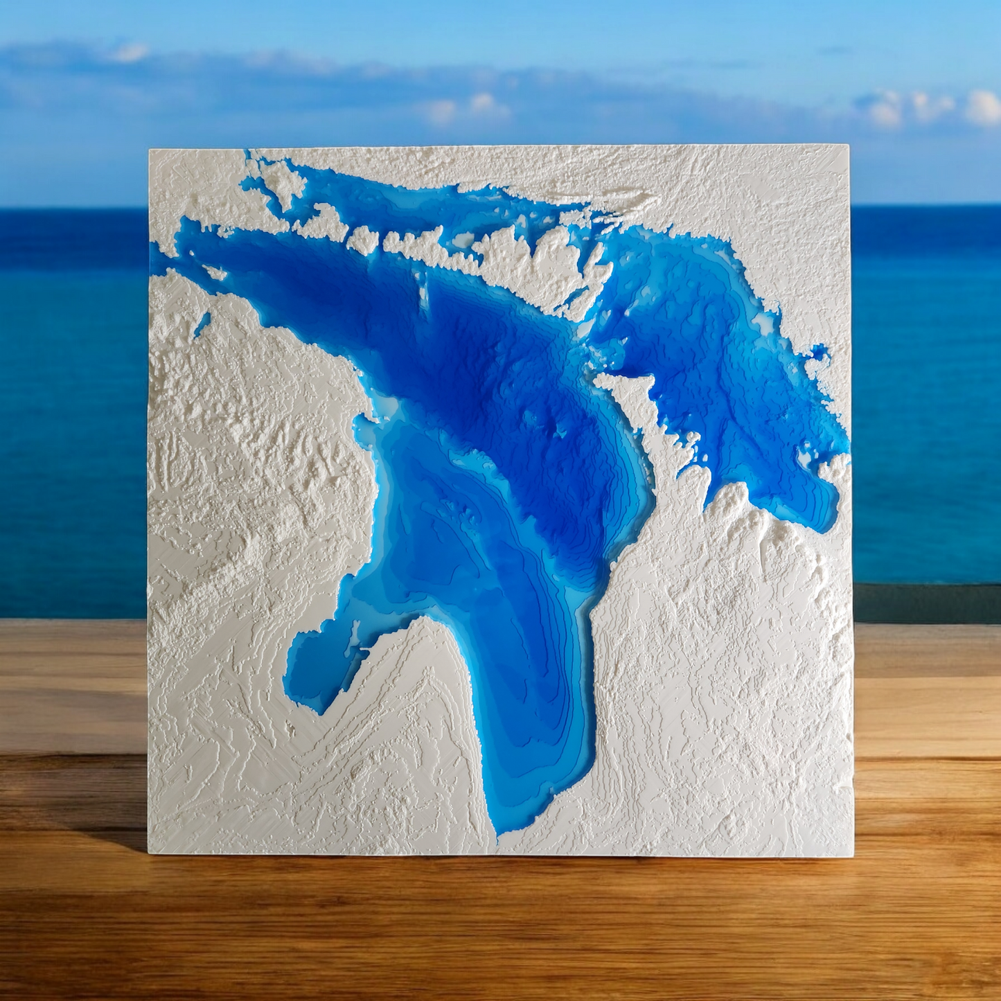 Lake Huron: 3D Handcrafted Lake Art